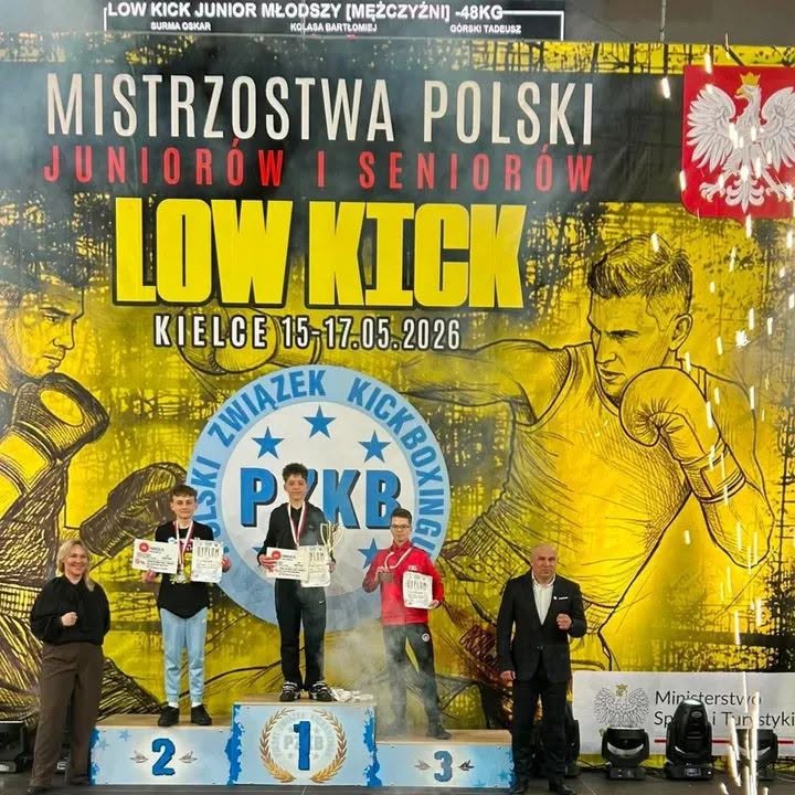 Read more about the article Nasz uczeń v-ce Mistrzem Polski podczas Mistrzostw Polski Juniorów i Seniorów Low Kick